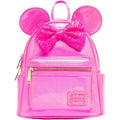 Loungefly Disney Minnie Mouse Glitter Sparkle Womens Double Strap Shoulder Bag Purse