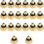 Brass Misting Nozzles For Garden Cooling System 0.012" (0.3 Mm) 10/24 Unc (20 Pcs)