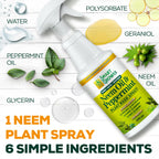 Neem Oil Plant Spray With Peppermint Oil, Indoor & Outdoor Plants, 32 Oz | Ready-To-Use Spray, Natural Plant Wash, Smart Grower