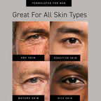 Brickell Men'S Restoring Under Eye Cream For Men, Anti Aging Eye Balm To Reduce Puffiness, Wrinkles, Dark Circles, Crows Feet & Eye Bags, Caffeine, Hyaluronic Acid & Protein Peptides, 0.5Oz, Unscented