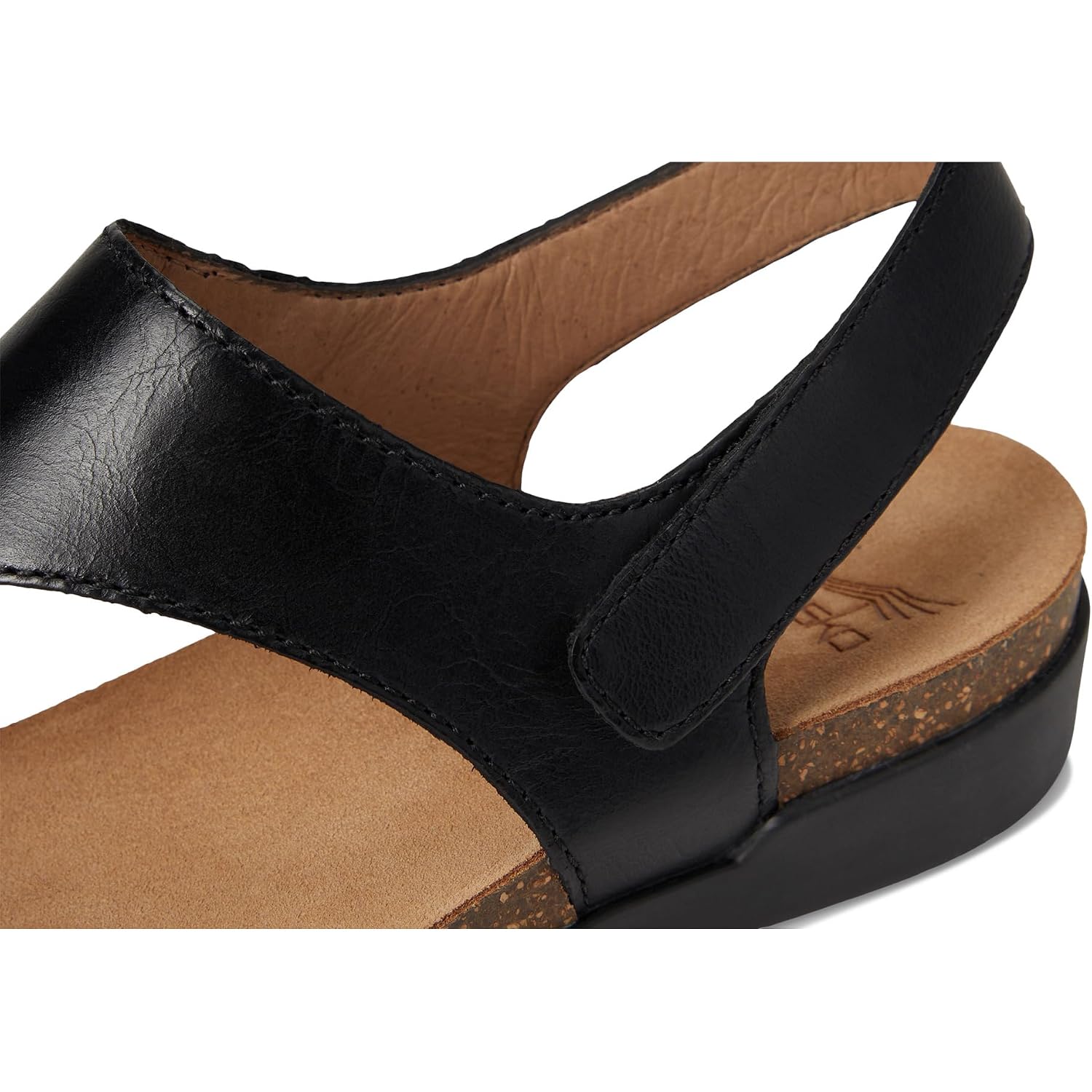 Dansko Reece Sandal For Women – Memory Foam And Cork Footbed For Comfort And Arch Support – Lightweight Rubber Outsole For Long-Lasting Wear With Hook & Loop Strap