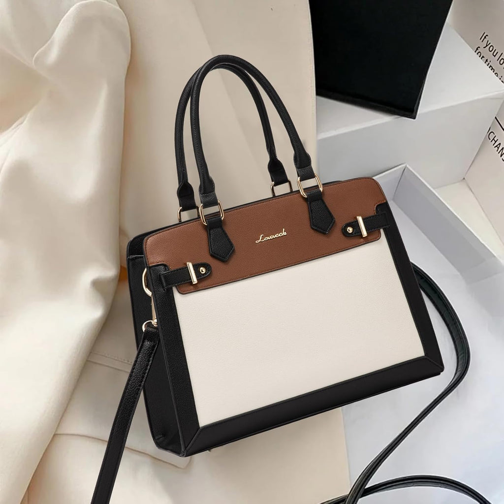 LOVEVOOK Purses and Handbags for Women, Tote Shoulder Bag Satchel Purse and PU Leather Top Handle for ladies