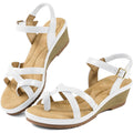 Aomigoct Dressy Womens Wedge Sandals: Comfortable Platform Work Sandals For Women 2026 - Casual Walking Wedding Shoes