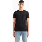 Armani Exchange Men'S Solid Colored Basic Pima Crew Neck