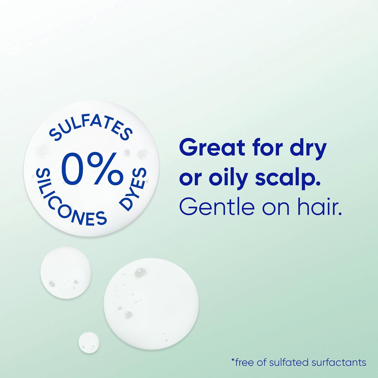 Head & Shoulders Anti-Dandruff Shampoo, BARE Soothing Hydration, 1% Pyrithione Zinc, Dry Scalp Relief, Free of Sulfates, Silicones, Dyes, 13.5 fl oz