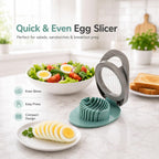 Egg Slicer For Boiled Eggs Strawberry Cutter With Stainless Steel Wire （Green）