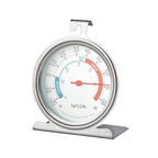 Taylor 5924 Large Dial Kitchen Refrigerator And Freezer Analog Thermometer, 3-Inch Dial, Easy To Read, Silver Finish, Accurate Temperature Monitoring