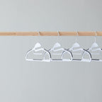 Amazon Basics Space Saving Non-Slip Rubber Coated Plastic Hangers With 360° Swivel Hook, Thin, Gray, Pack Of 50
