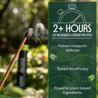 Murphy'S Naturals Citronella Mosquito Repellent Incense Sticks, 24 Count | Bamboo-Core Sticks Infused With Citronella, Rosemary, Lemongrass, Peppermint & Cedarwood Oils; 2+ Hr Burn For Outdoor Use