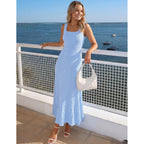 Merokeety Women'S Summer Midi Dress 2026 Spring Sleeveless Pleated A Line Casual Business Work Cocktail Vacation Dresses