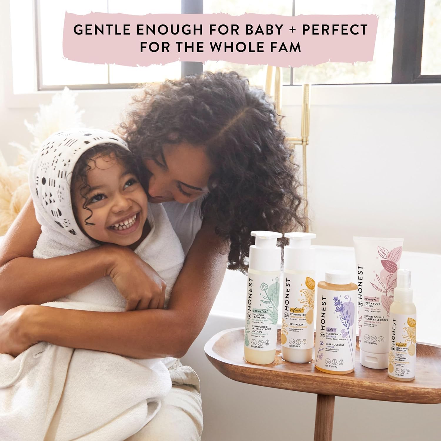 The Honest Company Conditioning Hair Detangler, Leave-In Conditioner and Fortifying Spray, Tear Free, Cruelty-Free, Hypoallergenic, Lavender Calm, 4 Fl Oz