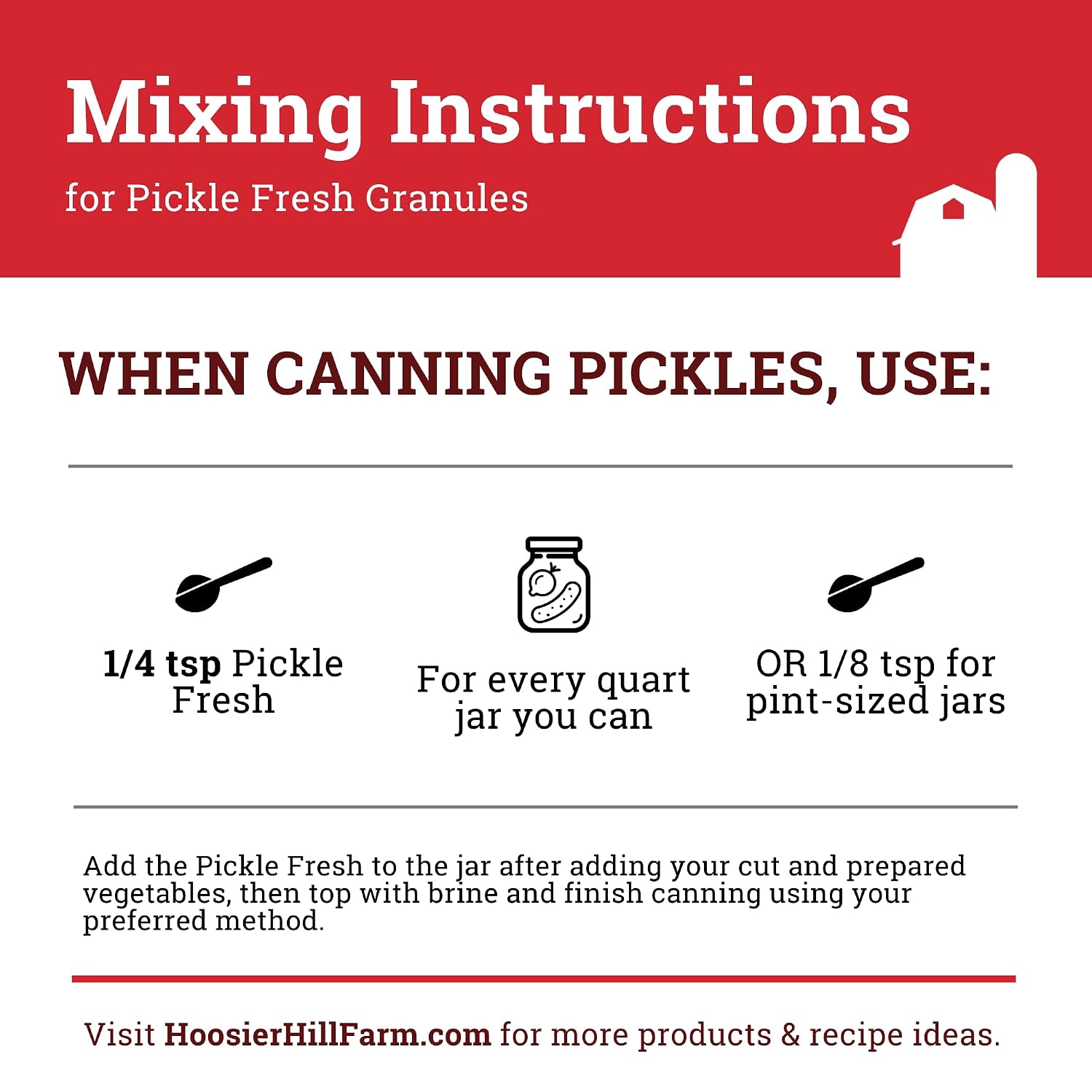 Hoosier Hill Farm Pickle Fresh Granules, 1.5Lb (Pack Of 1)