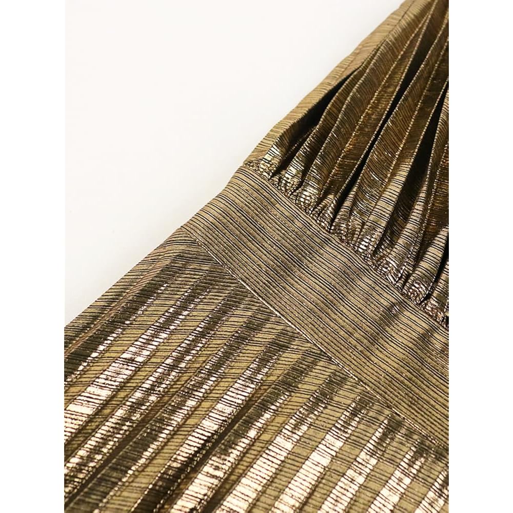 Aomei Women'S Luxury Metallic One Shoulder Sleeveless Elegant Pleated Long Dress