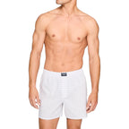 Men'S Underwear, Cotton Woven Boxers For Men, Breathable Boxer