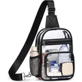 Clear Bag For Stadium Events, Clear Purses For Women Men, Transparent Crossbody Bag, See Through Large Sling Backpack