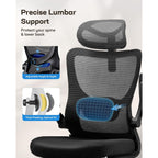 Huanuo Ergonomic Office Chair With 3D Armrests, Adjustable Lumbar Support
