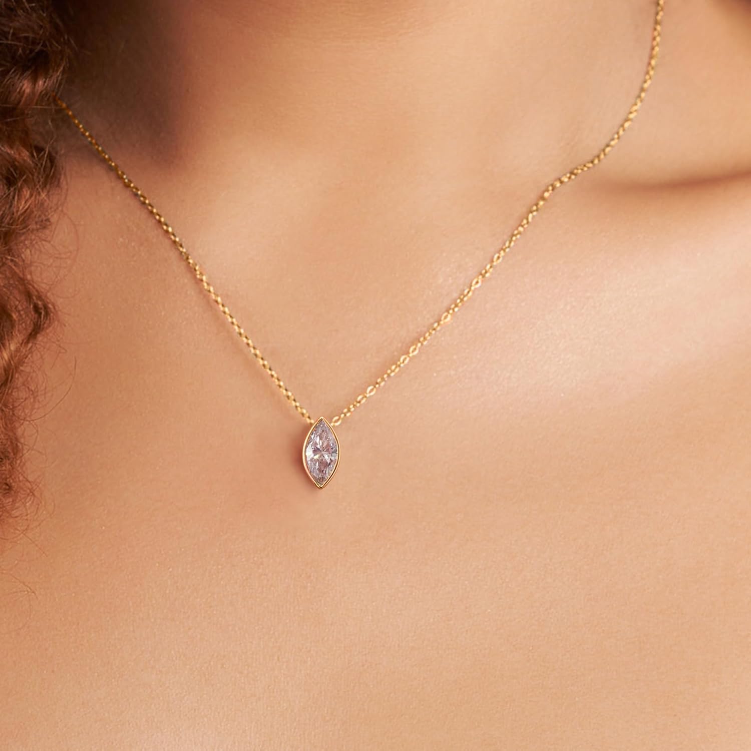 FRIENDLY DIAMONDS 0.75 Carat - 6 Carat IGI Certified Lab Grown Diamond | Globe Slider Lab Diamond Necklace In 14K Or 18K White, Yellow Or Rose Gold | EF-VS Quality