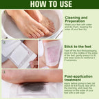 10PCS Deep Cleansing Foot Pads, Adhesive Sheets for Foot and Body Care Better, Natural Ginger Powder Bamboo Vinegar Foot Patches, Relieve Stress, Improve Sleep and Relaxation