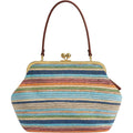 Large Women's Kiss Lock Bag PU Medium Top Handle Handbags Kiss Clasp Shoulder Bags Tote Purse Messenger Clutch