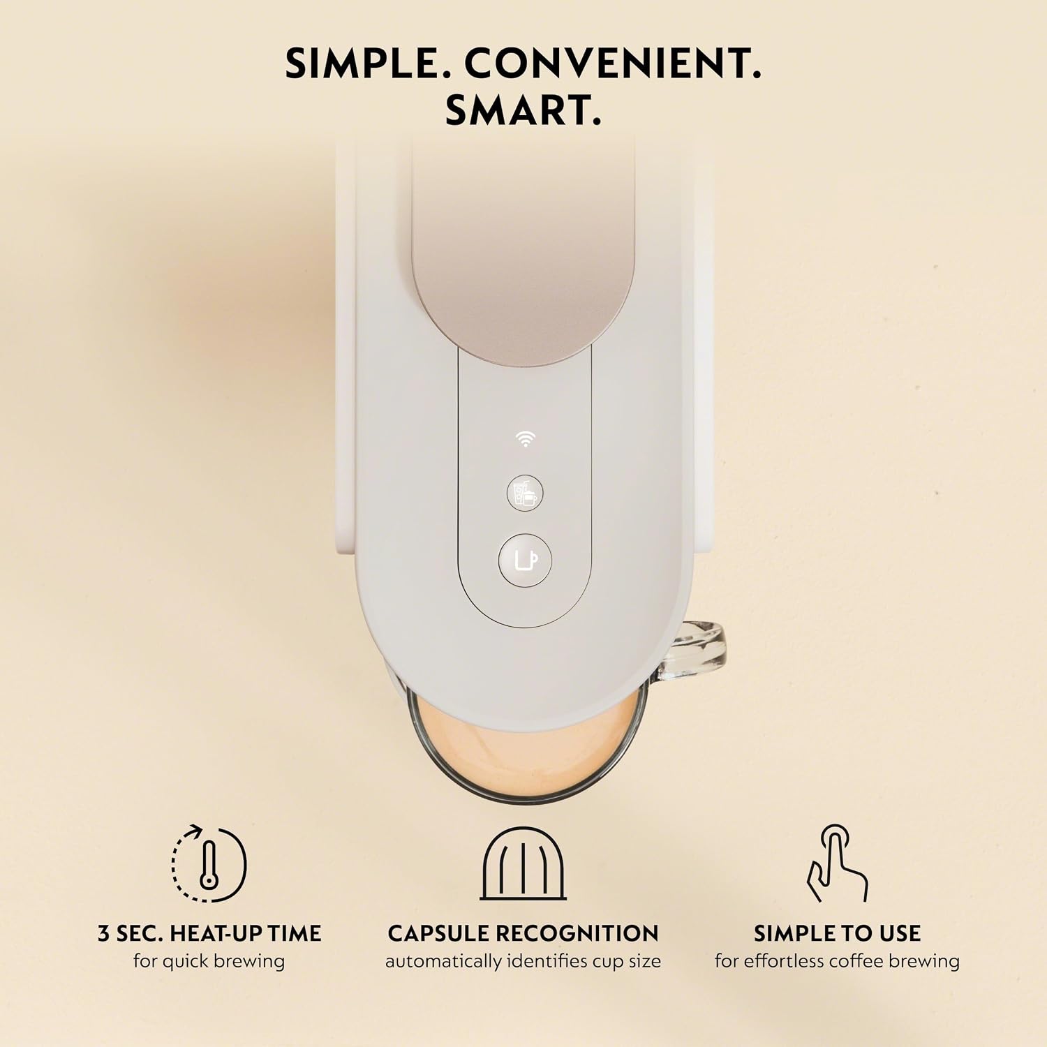 Nespresso Vertuo Up Coffee And Espresso Maker By Delonghi, White