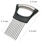 Stainless Steel Onion Holder For Slicing,Onion Slicer Holder,Onion Cutter For Slicing Of Onions,Tomatoes,Avocados,Eggs And Other Vegetables,Kitchen Utensils