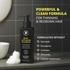 Root Activator Shampoo for Men: Made In USA - Hair Growth Shampoo for Hair Loss and Thinning Hair - Hair Loss RegrowthTreatments for Women Men (Refreshing Scent)