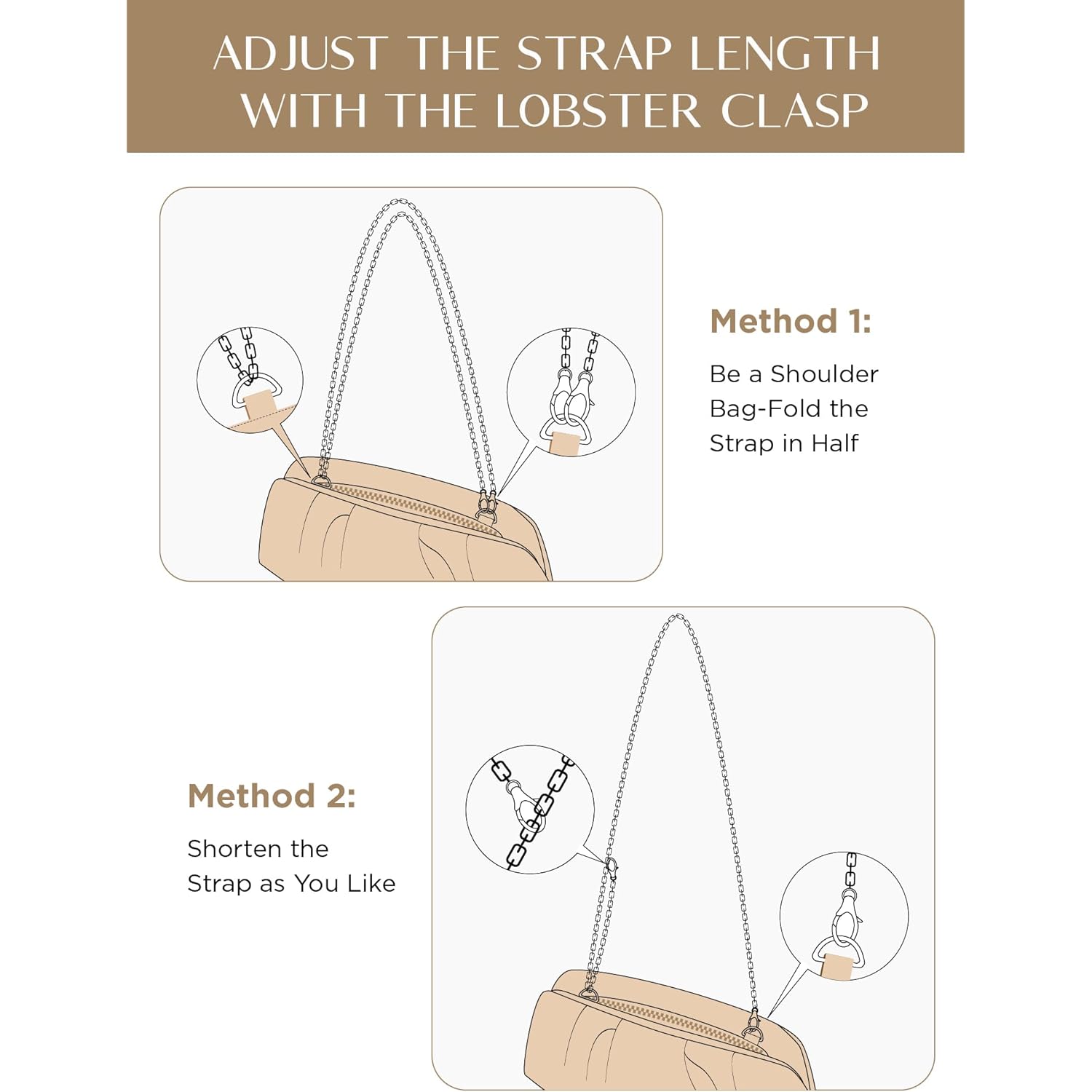 SWEETV CHUNLI Dressy Vegan Leather Clutch Purse for Women Formal, Soft Pleated PU Evening Clutch for Weddings, Proms