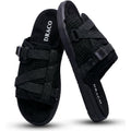 Draco Dracoslides Reflective Slides For Men And Women, Wrapped In Reflective 3M With Adjustable Straps For Wide/Narrow Feet, Sandals With Arch Support & Slip Resistant, Men & Women Footwear, Black