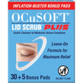 Ocusoft Lid Scrub Plus Inflation Buster – 5 Bonus Pads Included - Advanced Eyelid Cleanser For Intensive Lid & Lash Care - 35 Ct Pre-Moistened Pads