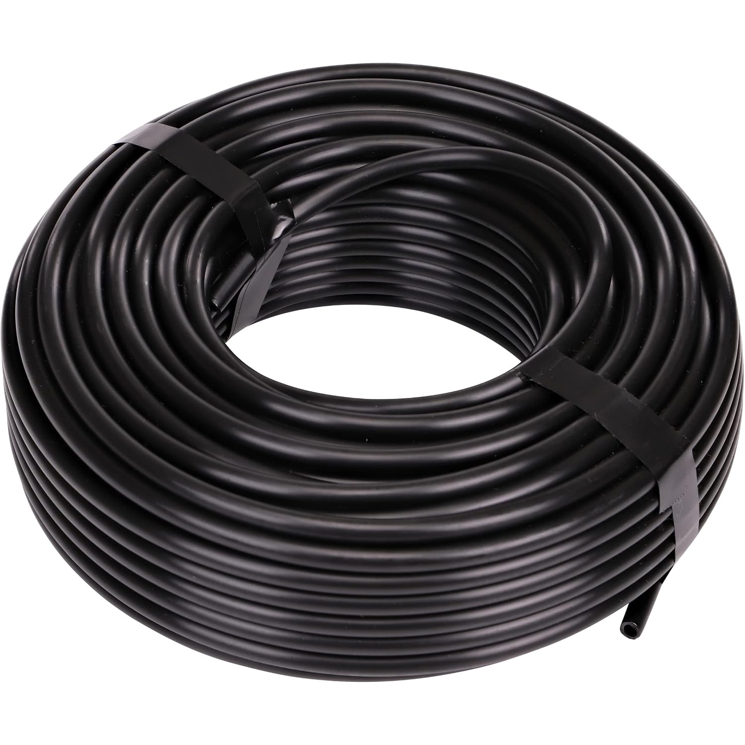 Raindrip 016010T 1/4-Inch Drip Irrigation Supply Tubing, 100-Foot., For Drip Irrigation, Drip Emitters, Irrigation Parts, Systems, Black Polyethylene