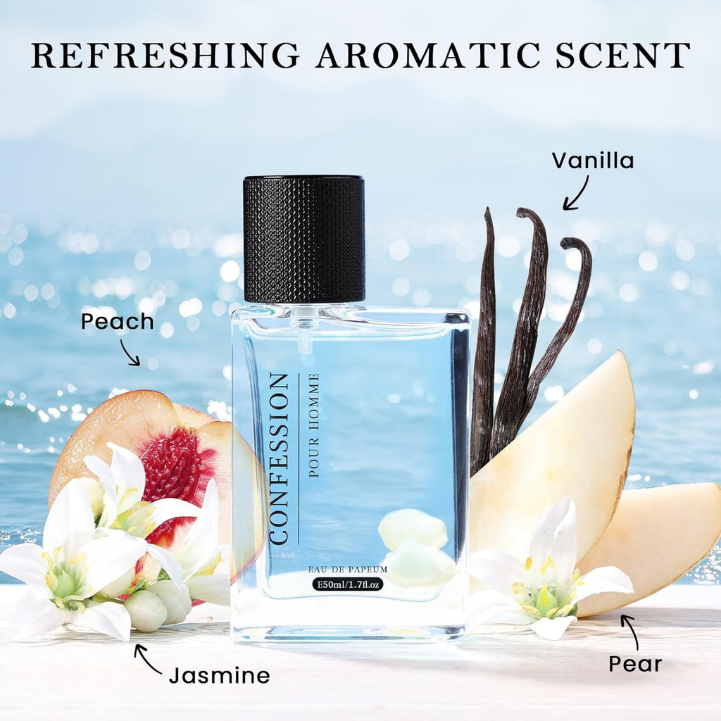 Women's Eau de Toilette perfume Long acting spray perfect, high white cologne 50ML Luxury Fragrances for Women, Fruit-scented portable perfume. Eau de Parfum Spray. Used for a date night dinner.