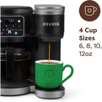 Keurig K-Duo Hot & Iced Single Serve & Carafe Coffee Maker, Multistream Technology, 72Oz Reservoir (Gen 2) | Multistream Tech, Brews K-Cup Pods And Grounds, Brew-Over-Ice, Strong And Extra Hot, 6-12 Oz Cups, 6-12 Cup Carafe