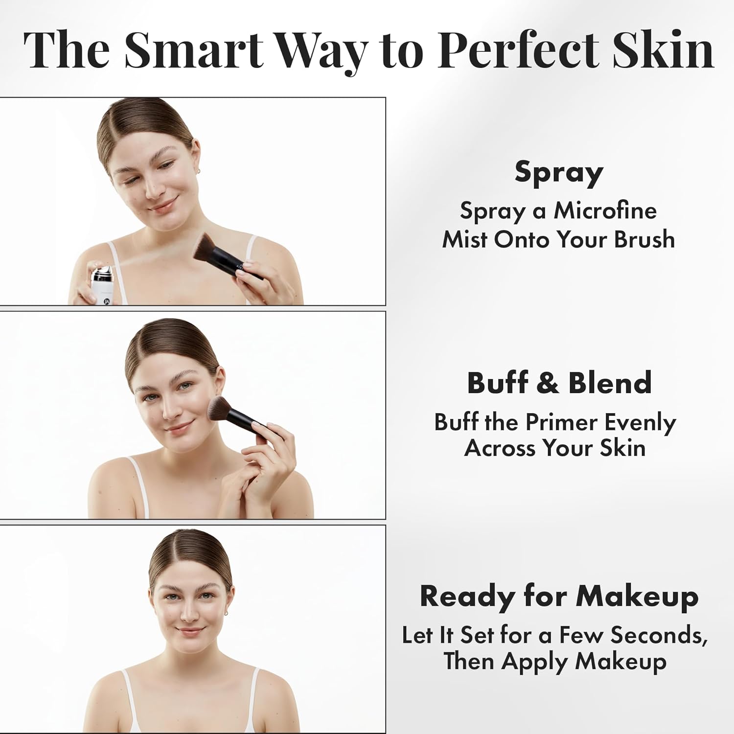 MagicMinerals LiquidSilk Air Primer by Jerome Alexander, Spray Formula Smoothes Skin & Minimizes Appearance of Pores for Flawless Makeup Application