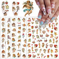 Cupid Angel Nail Art Stickers Cupid Nail Decals 8 Sheets 3D Self Adhesive Angel Design Nail Stickers Valentine's Day Nail Stickers Nail Charms Supplies Decoration for Women Acrylic DIY Manicure Tips