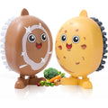 Vegetable Brush Scrubber, Potato Mushroom Scrubber Brush Cleaning Veggie Fruit Wash Cleaner For Food, 2 Pcs