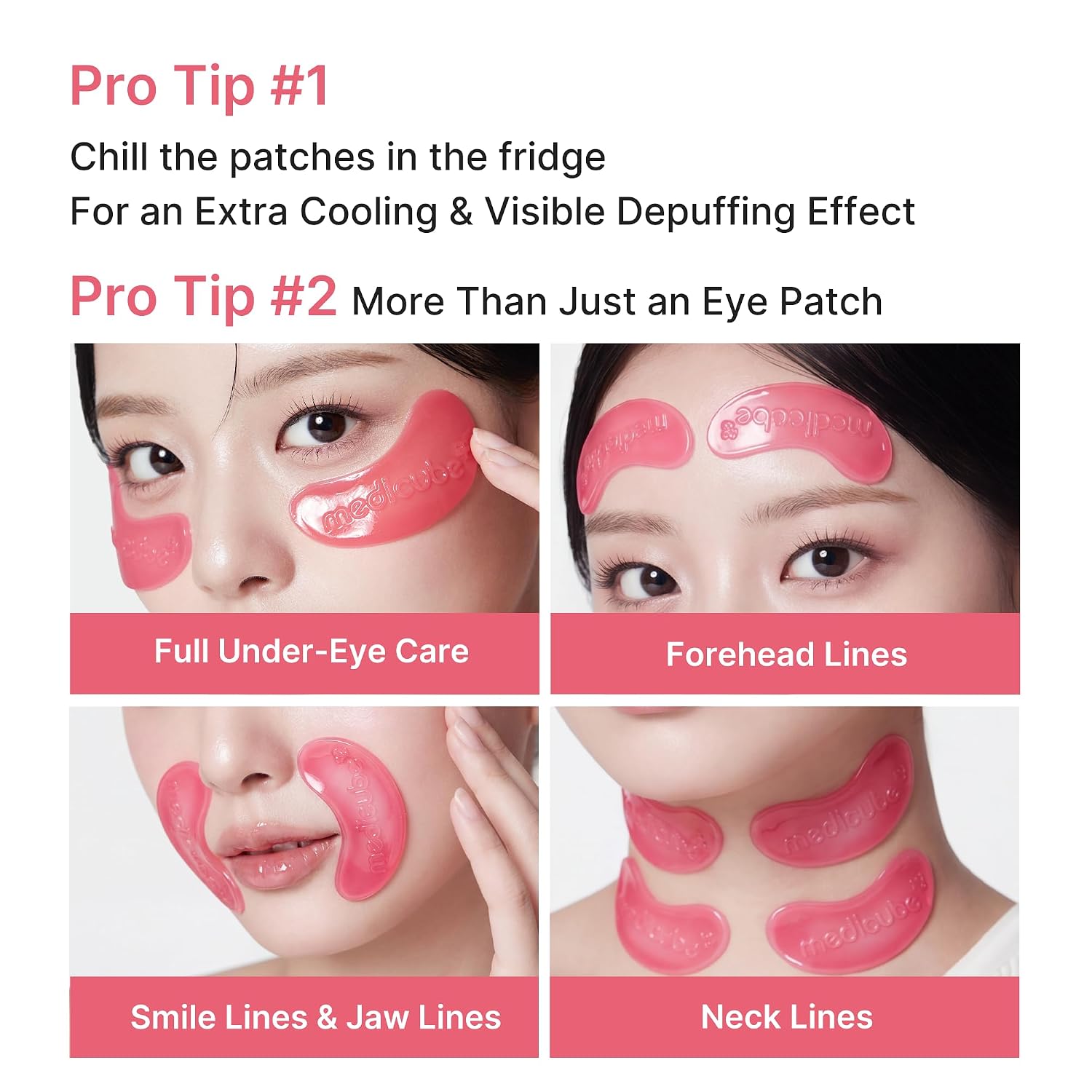 Medicube Jelly Eye Mask Pdrn Pink Collagen | Hydrogel Eye Patches With Pdrn, Collagen, Nad | Refreshing For Puffy, Tired Eyes | Firming For Look Of Wrinkles, Fine Lines | Korean Skincare (50 Pairs)