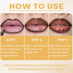HOSAILY 2 Colors Nourishing Lip Gloss Hydration Non-Sticky Plumping Lip Kit for Women, Natural Nude Tinted Lip Glow Oil Moisturizing Lightweight Long Wear Shiny Liquid Lipstick with Lip Liner Combo