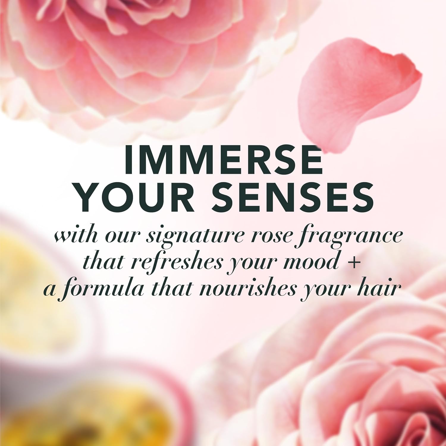 Herbal Essences Conditioner, Rose Hips + Passionfruit - Smooth Collection, Shiny Hair with Vitamin E & Jojoba, Safe for Color Treated Hair, Floral Scent, Cruelty-Free, Dermatologist-Tested, 29.2 Fl Oz