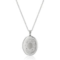 Amazon Essentials Oval Hand Engraved Locket Necklace, 18"