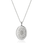 Amazon Essentials Oval Hand Engraved Locket Necklace, 18"