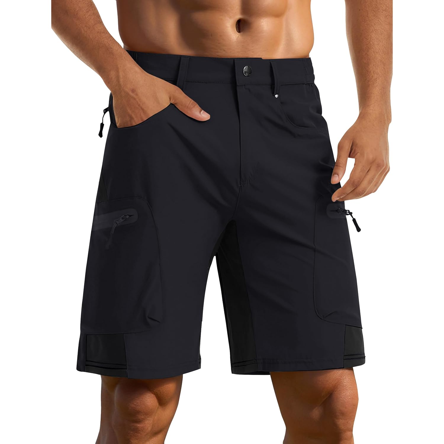 Crysully Men'S Hiking Cargo Shorts Outdoor Summer Lightweight Quick Dry Casual Shorts With 5 Pocket
