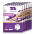 ALIVER Foot Peeling Mask - 5 Pack, Exfoliating Mask Make Feet Baby Soft, Foot Mask for Dry Cracked Skin, Peeling Away Dead Skin, Calluses - Lavender