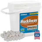 Airmax Muckaway Bacteria Enzyme Tablets For Ponds & Lakes, 8 Scoops | Natural Beneficial Bacteria Muck, Sludge & Noxious Odor Solution For Cleaner Beaches & Shorelines; Fish, Pet & Wildlife Safe