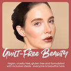 The Lip Bar Vegan Lip Kit, with Straight Livin' Lip Liner, Naturalista Liquid Matte Lipstick, and Extra Non-Sticky Lip Gloss, 3 pieces