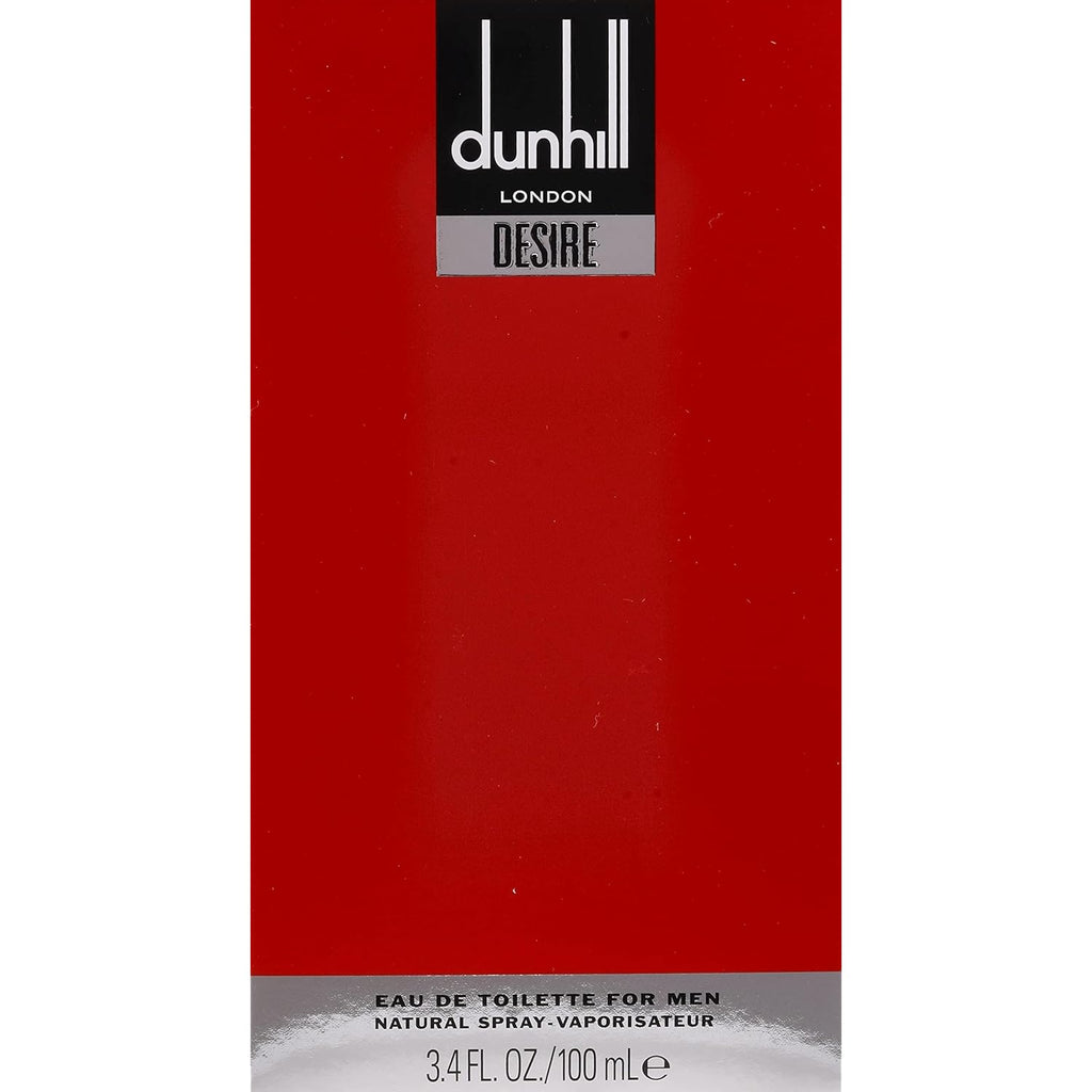 Dunhill Desire By Alfred Dunhill For Men. Eau De Toilette Spray 3.4 Ounces, Red