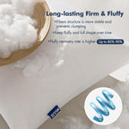 MIULEE 18x18 Pillow Inserts Set of 2, Decorative Throw Pillows for Couch Sofa Bed with 100% Virgin Microfiber Filling, Soft Supportive Fluffy Square Cushion Inserts
