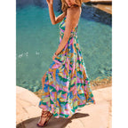 Cupshe Womens Summer Maxi Dress 2026 Sleeveless Long Sundresses Spaghetti Strap Flowy Boho Beach Vacation Dress