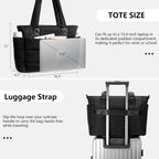 Puffer Tote Bag For Women Quilted Nurse Bag Lightweight Work Bag For Teacher Travel Handbag With Multiple Pockets