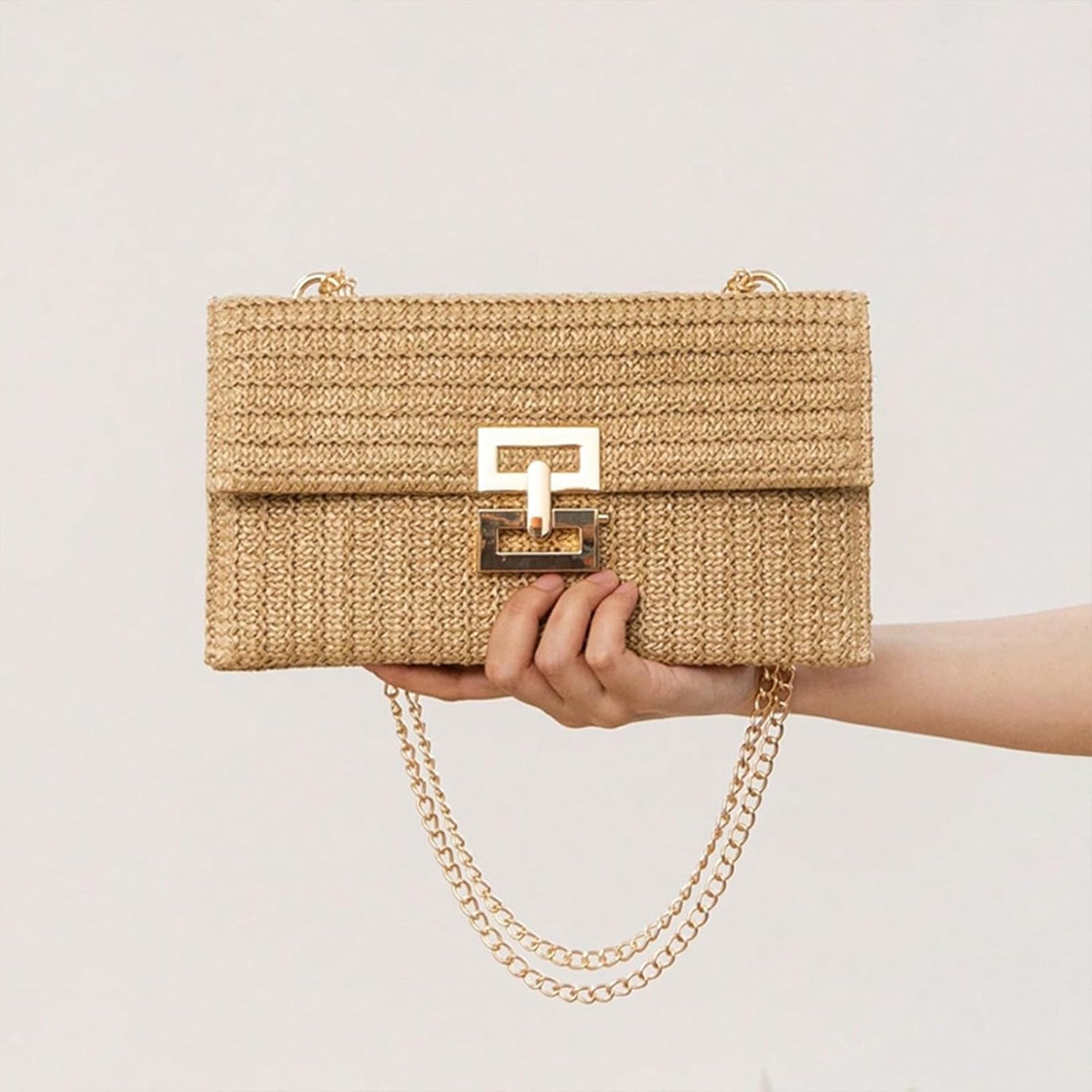 Straw Clutch Purse for Women Designer Evening Handbag Summer Beach Shoulder Crossbody Bag | Straw, Purse, Designer, Evening, Summer, Beach