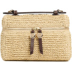 Tory Burch Women'S Romy Straw Slim Top Handle Bag